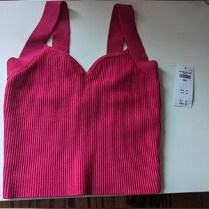 NWT. Abercrombie and Fitch Ottoman sweetheart neckline top. Size small.